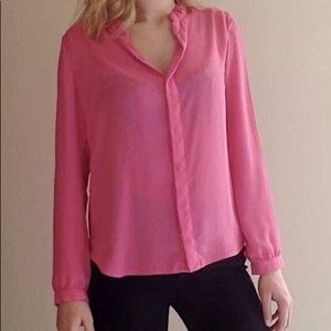 Pink button up